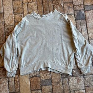 Varley Cream Lyle Mini Terry Sweatshirt